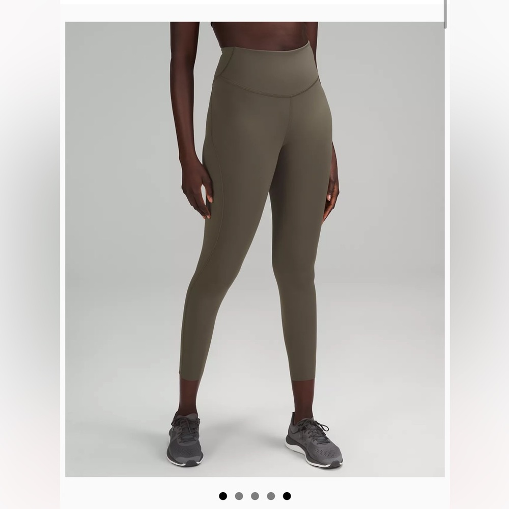 Base Pace High Ride Running Tight 25” Army Green